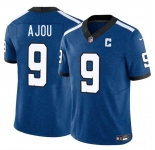 Men's Indianapolis Colts #9 Ajou Ajou Blue 2025 F.U.S.E. Throwback Vapor Limited Football Stitched Jersey