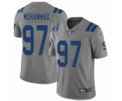 Men's Indianapolis Colts #97 Al-Quadin Muhammad Limited Gray Inverted Legend Football Jersey