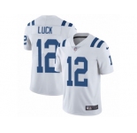 Men's Nike Indianapolis Colts #12 Andrew Luck Vapor Untouchable Limited White NFL Jersey