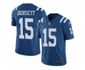 Men's Nike Indianapolis Colts #15 Phillip Dorsett Limited Royal Blue Rush NFL Jersey