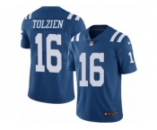 Men's Nike Indianapolis Colts #16 Scott Tolzien Limited Royal Blue Rush NFL Jersey