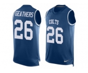 Men's Nike Indianapolis Colts #26 Clayton Geathers Limited Royal Blue Player Name & Number Tank Top NFL Jersey