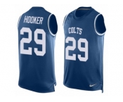 Men's Nike Indianapolis Colts #29 Malik Hooker Limited Royal Blue Player Name & Number Tank Top NFL Jersey
