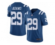 Men's Nike Indianapolis Colts #29 Mike Adams Limited Royal Blue Rush NFL Jersey