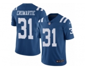 Men's Nike Indianapolis Colts #31 Antonio Cromartie Limited Royal Blue Rush NFL Jersey
