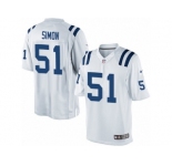 Men's Nike Indianapolis Colts #51 John Simon Limited White NFL Jersey