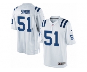 Men's Nike Indianapolis Colts #51 John Simon Limited White NFL Jersey