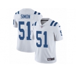 Men's Nike Indianapolis Colts #51 John Simon Vapor Untouchable Limited White NFL Jersey