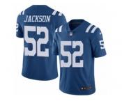 Men's Nike Indianapolis Colts #52 D'Qwell Jackson Limited Royal Blue Rush NFL Jersey