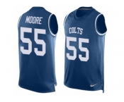 Men's Nike Indianapolis Colts #55 Sio Moore Limited Royal Blue Player Name & Number Tank Top NFL Jersey