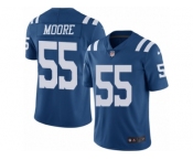 Men's Nike Indianapolis Colts #55 Sio Moore Limited Royal Blue Rush NFL Jersey