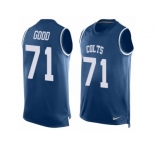 Men's Nike Indianapolis Colts #71 Denzelle Good Limited Royal Blue Player Name & Number Tank Top NFL Jersey