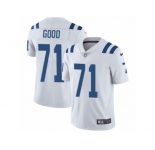 Men's Nike Indianapolis Colts #71 Denzelle Good Vapor Untouchable Limited White NFL Jersey