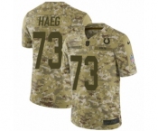 Men's Nike Indianapolis Colts #73 Joe Haeg Limited Camo 2018 Salute to Service NFL Jersey