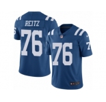Men's Nike Indianapolis Colts #76 Joe Reitz Limited Royal Blue Rush NFL Jersey