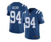 Men's Nike Indianapolis Colts #94 Zach Kerr Limited Royal Blue Rush NFL Jersey