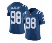 Men's Nike Indianapolis Colts #98 Robert Mathis Limited Royal Blue Rush NFL Jersey