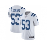 Nike Indianapolis Colts #53 Darius Leonard White Men Stitched NFL Vapor Untouchable Limited Jersey