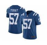 Nike Indianapolis Colts #57 Kemoko Turay Royal Blue Men Stitched NFL Limited Rush Jersey