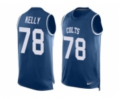 Nike Indianapolis Colts #78 Ryan Kelly Royal Blue Team Color Men's Stitched NFL Limited Tank Top Jersey