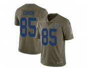 Nike Indianapolis Colts #85 Eric Ebron Olive Men Stitched NFL Limited 2017 Salute To Service Jersey