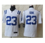 nike jerseys indianapolis colts #23 frank gore white [limited]