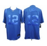 nike nfl jerseys indianapolis colts #12 andrew luck blue [drenched limited]