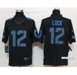 nike nfl jerseys indianapolis colts #12 luck black[nike limited]