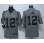 nike nfl jerseys indianapolis colts #12 luck gray[nike Limited]