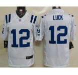 nike nfl jerseys indianapolis colts #12 luck white[nike limited]