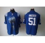 nike nfl jerseys indianapolis colts #51 angerer blue[helmet tri-blend limited]