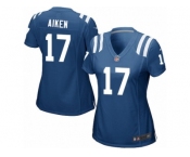 Women Nike Indianapolis Colts #17 Kamar Aiken Game Royal Blue Team Color NFL Jersey