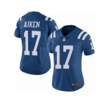 Women Nike Indianapolis Colts #17 Kamar Aiken Limited Royal Blue Rush Vapor Untouchable NFL Jersey