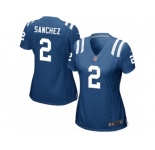 Women Nike Indianapolis Colts #2 Rigoberto Sanchez Game Royal Blue Team Color NFL Jersey