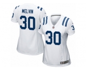 Women Nike Indianapolis Colts #30 Rashaan Melvin Game White NFL Jersey