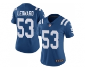 Women Nike Indianapolis Colts #53 Darius Leonard Royal Blue Team Color Stitched NFL Vapor Untouchable Limited Jersey