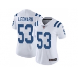 Women Nike Indianapolis Colts #53 Darius Leonard White Stitched NFL Vapor Untouchable Limited Jersey