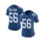 Women Nike Indianapolis Colts #56 Quenton Nelson Royal Blue Team Color Stitched NFL Vapor Untouchable Limited Jersey
