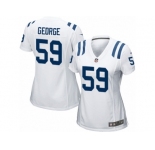 Women Nike Indianapolis Colts #59 Jeremiah George Game White NFL Jersey