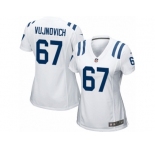 Women Nike Indianapolis Colts #67 Jeremy Vujnovich Game White NFL Jersey