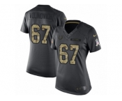 Women Nike Indianapolis Colts #67 Jeremy Vujnovich Limited Black 2016 Salute to Service NFL Jersey