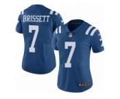 Women Nike Indianapolis Colts #7 Jacoby Brissett Limited Royal Blue Rush Vapor Untouchable NFL Jersey