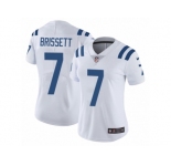 Women Nike Indianapolis Colts #7 Jacoby Brissett White Vapor Untouchable Limited Player NFL Jersey