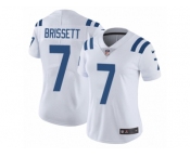 Women Nike Indianapolis Colts #7 Jacoby Brissett White Vapor Untouchable Limited Player NFL Jersey