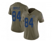 Women Nike Indianapolis Colts #84 Jack Doyle Limited Olive 2017 Salute to Service NFL Jersey