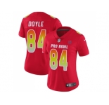 Women Nike Indianapolis Colts #84 Jack Doyle Red Stitched NFL Limited AFC 2018 Pro Bowl Jersey