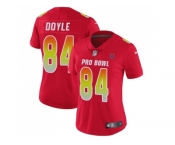 Women Nike Indianapolis Colts #84 Jack Doyle Red Stitched NFL Limited AFC 2018 Pro Bowl Jersey