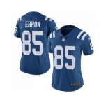Women Nike Indianapolis Colts #85 Eric Ebron Royal Blue Stitched NFL Limited Rush Jersey