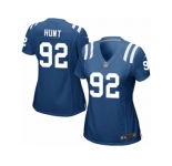 Women Nike Indianapolis Colts #92 Margus Hunt Game Royal Blue Team Color NFL Jersey