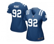 Women Nike Indianapolis Colts #92 Margus Hunt Game Royal Blue Team Color NFL Jersey
